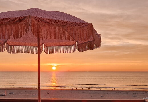 Sunset from balcony Boulevard 5 Zandvoort