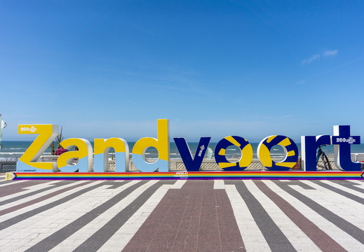 Zandvoort letters 200 jaar x pride zk 180